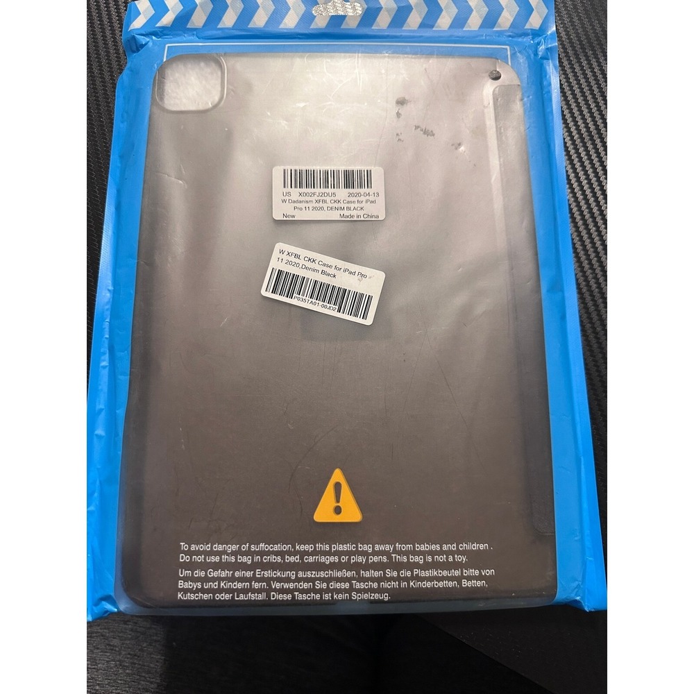 Dadanism iPad Pro 11 2020 Case Denim‎ Black Protective Cover
